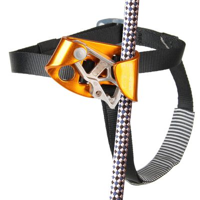 GLOGLOW Foot Ascender with Alloy Steel Rivet for Climbing, 8-13mm Rope Compatible 100kg Load Capacity 100kg Load Capacity for Outdoor Enthusiasts