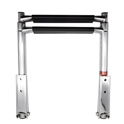 Swimming Pool Dock Ladder Marine Yacht Flip-up 2/3/4 Step Swim Ladder Folding, Heavy Load Yacht Dive Ladder for Well House/Truck/Speedboat, Stainless Steel Deck Ladder Hardware (Size : 2-Step)
