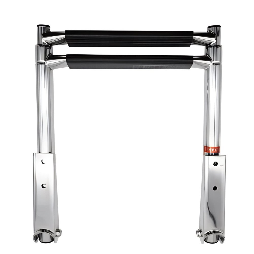 Swimming Pool Dock Ladder Marine Yacht Flip-up 2/3/4 Step Swim Ladder Folding, Heavy Load Yacht Dive Ladder for Well House/Truck/Speedboat, Stainless Steel Deck Ladder Hardware (Size : 2-Step)