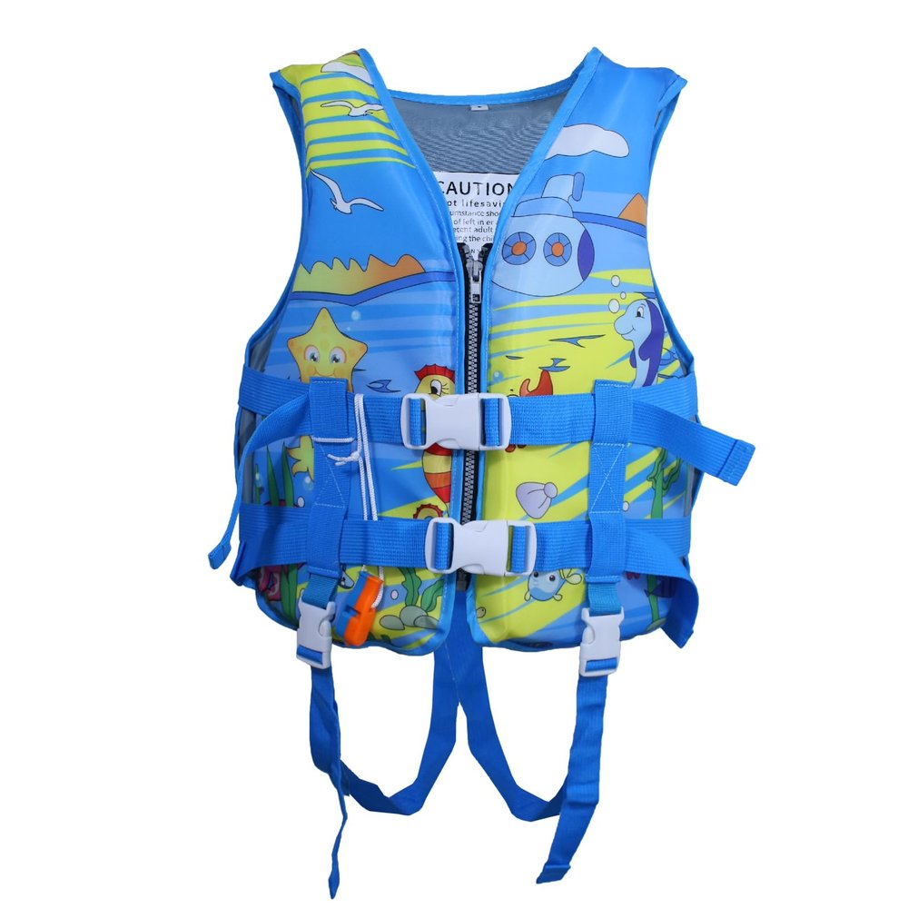 Swim Vest for Kids 46-95lbs/6-12Years, Adjustable Swimming Jacket Aid Floaties for Children, Preteen Boys Girls Learn to Swim (Blue, M (38-68 lbs/7-10 yrs))