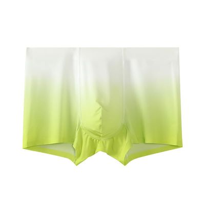 Feelonger Men's New Ice Silk Touch-cool Underwear Fast-Drying Daily dress Boxer briefs Sweet Absorbing Attractive Colorful Trunks (US, Alpha, X-Large, Regular, Regular, Gentleman Green)