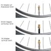 15Pcs Valve Adapter Set, Portable Pump Air Valve Converter Copper Valves Adapters Pump Valve Extensions for SV AV DV Valve Inflatable Bikes Balloons, Bike Tire view 3