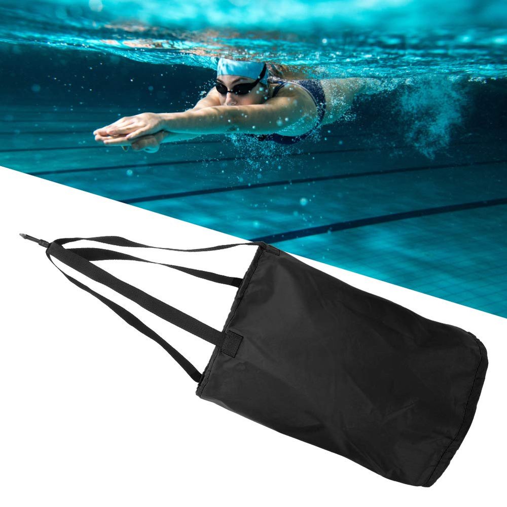 Swimming Drag Parachute for Improving Stroke and Fitness - Suitable for Adults Children Yellow (Black)