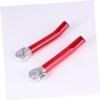 Balacoo 1pc Cycling Handlebar Metal Bike Handlebar Bike Extension Bar Bike Handlebar Extender Alloy Handlebar Extender Road Bike Handle Grips Bike Handlebars Tiny Christmas Lanterns Red view 4
