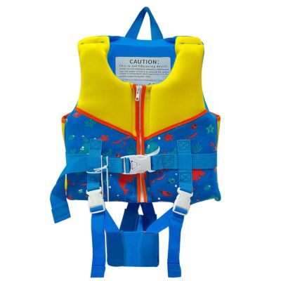 Adjustable Kids Swim Vest for 3-9 Years (24-64lbs),Pool Floats Quick-Dry Learn-to-Swim Jacket with Safety Locks & Whistle, Boys (Blue, M (35-48 lbs/5-7 yrs))