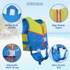 Adjustable Kids Swim Vest for 3-9 Years (24-64lbs),Pool Floats Quick-Dry Learn-to-Swim Jacket with Safety Locks & Whistle, Boys (Blue, M (35-48 lbs/5-7 yrs)) view 3