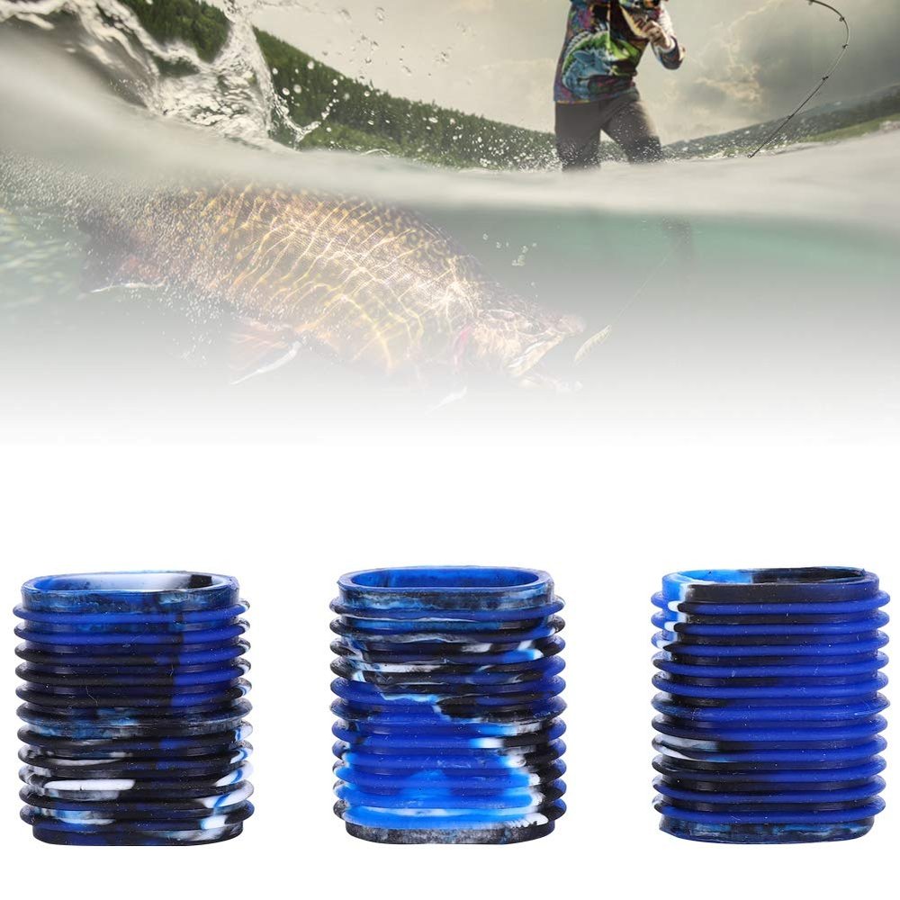 GLOGLOW Fishing Reel Grip Nonslip Ergonomic Cover Knobs for Increased Comfort and Control for Fishing Enthusiasts - 5pcs Red Black Rubber Handles (Blue Black), GLOGLOWxo7ivcgt6z-13