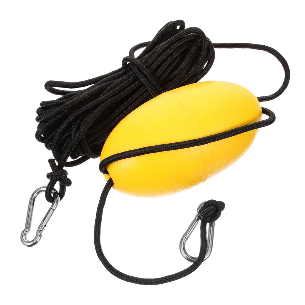 balacoo Anchor Nylon Buoy Canoe Buoy Ball Floating Ball for Fishing Kayak Rope Float Buoy Rope Professional Kayak Float Boat Kayak Buoy Fishing Buoy Ball Major Plastic Elastic Rope, Yellow