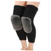 FOMIYES Warm Cashmere Knee Pads Thick Comfortable Support for Winter Activities for Elders and Outdoor Sports Black view 1