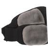 FOMIYES Warm Cashmere Knee Pads Thick Comfortable Support for Winter Activities for Elders and Outdoor Sports Black view 4