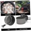 balacoo 1 Set Outdoor Pot Hiking Cooking Pot Camping Pots Pans Travel Cooker Camping Cookwear Camping Cookware Household Cookware with Storage Bag Individual Container Medium Aluminum, 26.5X17X17cm view 2