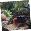 balacoo 1 Set Outdoor Pot Hiking Cooking Pot Camping Pots Pans Travel Cooker Camping Cookwear Camping Cookware Household Cookware with Storage Bag Individual Container Medium Aluminum, 26.5X17X17cm view 4