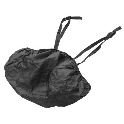 Mobestech XL Motorcycle Cushion Cover Bike Cover Elastic Band Integrated Storage Bag Sun Block for Outdoor Use Black