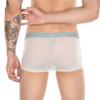 Feelonger Men's Dual Pouch Underwear Bulge Boxer Briefs Separated Pouch See-through Redundant Prepuce Physical Therapy Trunks (US, Alpha, Medium, Regular, Regular, Gentleman Green) view 4