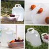 balacoo 1pc Multifunctional Bucket Dual Purpose Fruit Bowl Shamrock Headband Multi-functional Water Tank Compression Car Water Jug Washi Stickers Camping Container White or re-usable, 30X23X18cm view 3