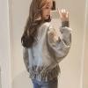 Xingfenly Women Organza Jackets Summer Tops Coat -sunburn Cardigan Spring Clothes Female Long Sleeve Chiffon Shirt s2 Black XXL view 3