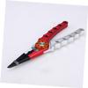 Kisangel Aluminum Alloy Fishing Pliers with Wire Cutter Non-slip Handles Hook Remover Lures Clamp Includes Anti-lose Lanyard for Easy Storage Silver Red view 3