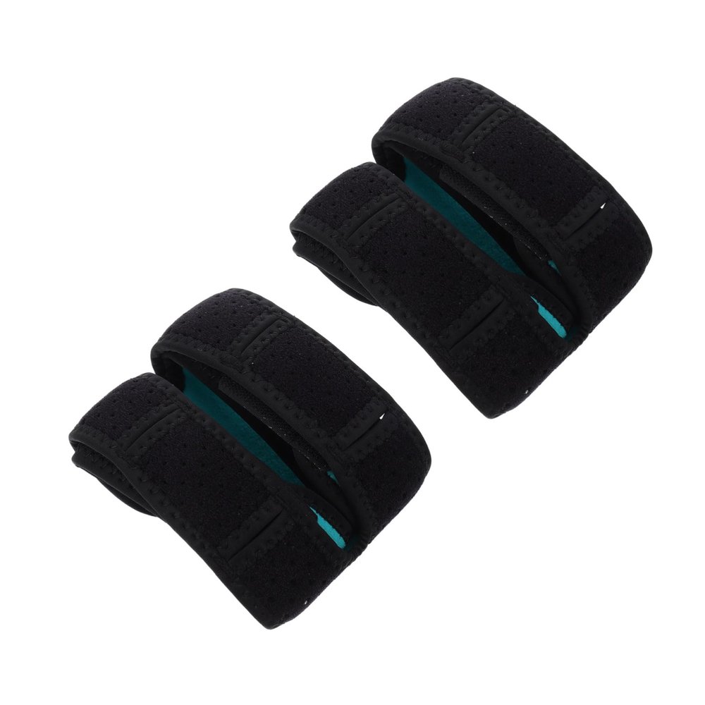 FOMIYES 2pcs Adjustable Knee Brace with Non-slip Design for Patella Support Comfortable Protection for Sports and Fitness Activities Black