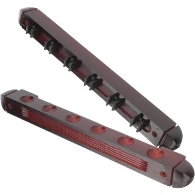 BESPORTBLE 1set Wooden Billiard Cue Rack Multi-hole Storage Holder for Cues Wall-mounted Design for Pool Enthusiasts Elegant Finish for Home Decor