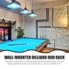 BESPORTBLE 1set Wooden Billiard Cue Rack Multi-hole Storage Holder for Cues Wall-mounted Design for Pool Enthusiasts Elegant Finish for Home Decor view 3