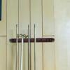 BESPORTBLE 1set Wooden Billiard Cue Rack Multi-hole Storage Holder for Cues Wall-mounted Design for Pool Enthusiasts Elegant Finish for Home Decor view 4