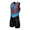 Sparx Men's Premium Triathlon Suit  Padded, Quick-Dry, Compression Fit, Lightweight Tri Suit for Swim, Bike, Run Race & Training (Maroon Tie Dye, 3XL)