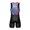 Sparx Men's Premium Triathlon Suit  Padded, Quick-Dry, Compression Fit, Lightweight Tri Suit for Swim, Bike, Run Race & Training (Maroon Tie Dye, 3XL) view 4