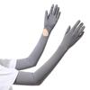 NLIADVY Summer Sun Protection ice Sleeves for Women, Anti-UV ice Silk Sleeves, Anti-Slip Sunshade Extended Arm Sleeves (Grey,One Size) view 1