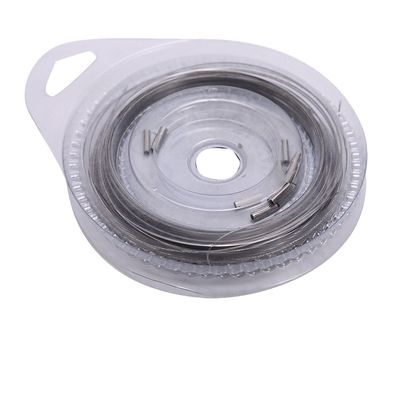 10m 7 Strands Fishing Steel Wire Covered with Plastic for Big Mouth Fish Stainless Steel + Plastic (40 lbs)
