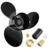 MARKGOO Propeller 14x13 Pitch RH 15 Spline Tooth with Flo-Torq II Hub Kit for Mercury Black Max Outboard 40 50 60 70 75 80 90 100 115 125 140 HP Boat Motor Engine Parts Aluminum Prop 48-77340A45 view 1