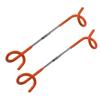 balacoo 2pcs Multi-Functional s Shape Light Hook for Camping Metal Hooks for Tent and Outdoor Use Easy Setup Hanging for Lanterns and Gear Camping Accessories Orange view 1