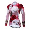 Serijoars Women's Long Sleeve Cycling Jersey MTB Shirts Quick Dry Bike Tops with Reflective Strip (S, MXC007) view 1