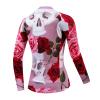 Serijoars Women's Long Sleeve Cycling Jersey MTB Shirts Quick Dry Bike Tops with Reflective Strip (S, MXC007) view 3
