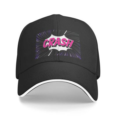 Crash Baseball Cap Sandwich Brim Hats for Men Women Adjustable Caps Black