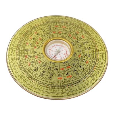 NineFit Basics Portable Alloy Feng Shui Compass Vintage Chinese Ancient Compass for Home Decor Diameter Lightweight and Design for Outdoor Use