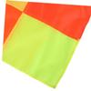 Outanaya Flags for Soccer 2pcs Handheld Signal Flags Bright Fluorescent Yellow Waterproof Sturdy for Match for Hand Signal and Waving view 3