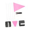 Balacoo 1 Set Reflective Flagpole with Pole Flags with Pole Flag Poles for outside Kid Bike Fiberglass Bicycle Flag Pole Bike for Trailer Flag Bicycles Pp Outdoor Flag Seat Pink Child, 180x26cm view 2