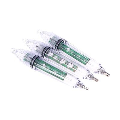 Outanaya 3pcs Fishing Pole Light Fish Lamp Submersible Led Fish Lure Lights for Anglers