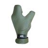 Hunt & Seek Thick Cow Leather Archery Hand Guard Protector Bow Glove for Traditional Long Recurve & Compound Bow (Green, Medium, Left)