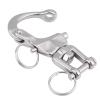 Heavy Duty 316 Stainless Steel Jaw Swivel Snap Shackle Hook with Quick Release Pin, Made Out of Premium Material (70mm) view 2