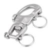 Heavy Duty 316 Stainless Steel Jaw Swivel Snap Shackle Hook with Quick Release Pin, Made Out of Premium Material (70mm) view 4