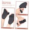balacoo 1pair Breathable Sports Palm Guards for Weightlifting and Fitness Comfortable Half Finger Gloves for Men for Cycling Mountaineering and Outdoor Workouts Black view 3