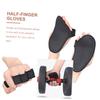 balacoo 1pair Breathable Sports Palm Guards for Weightlifting and Fitness Comfortable Half Finger Gloves for Men for Cycling Mountaineering and Outdoor Workouts Black view 4