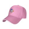 Hand Tear Flag of Minnesota Baseball Cap Sandwich Brim Hats for Men Women Adjustable Caps Pink view 2