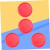 WHAMVOX 8pcs Red Air Hockey Pucks Sliders for Game Tables Replacement for Goalies and Accessories for Competitive Play and Game Rooms view 2