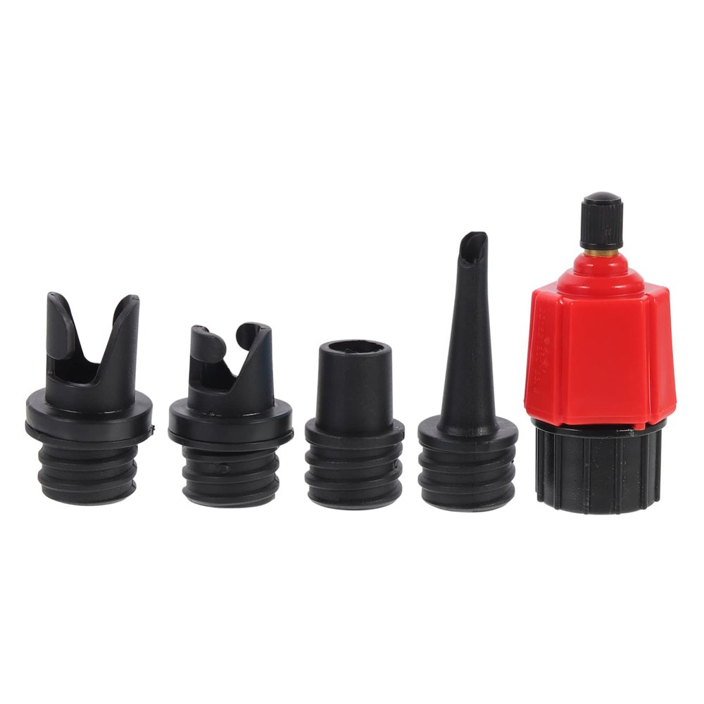 BESPORTBLE 5pcs Kayak Pump Adapters Set Multi-Style Rubber Boat Adapting Tools for Inflatable Kayaks Lightweight High Flexibility for Air Pumping and Maintenance