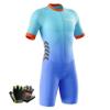 VOXCAUTQ Men's Cycling Skinsuit,Triathlon Suit Men,Trisuit for Swimming, Cycling, Running, Duathlon (Typ-10,XS) view 1