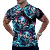 Funny Ferret Playing Guitar Men's Polo Shirt Casual Golf Polo Shirt Short Sleeve Sports T-Shirt L view 1