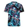 Funny Ferret Playing Guitar Men's Polo Shirt Casual Golf Polo Shirt Short Sleeve Sports T-Shirt L view 4
