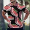 Food Steak Men's Polo Shirt Casual Golf Polo Shirt Short Sleeve Sports T-Shirt XL view 2